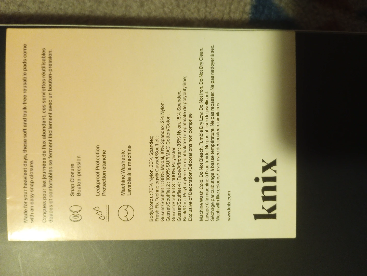 NEW in Package Knix Heavy Reusable Pads - photo 3