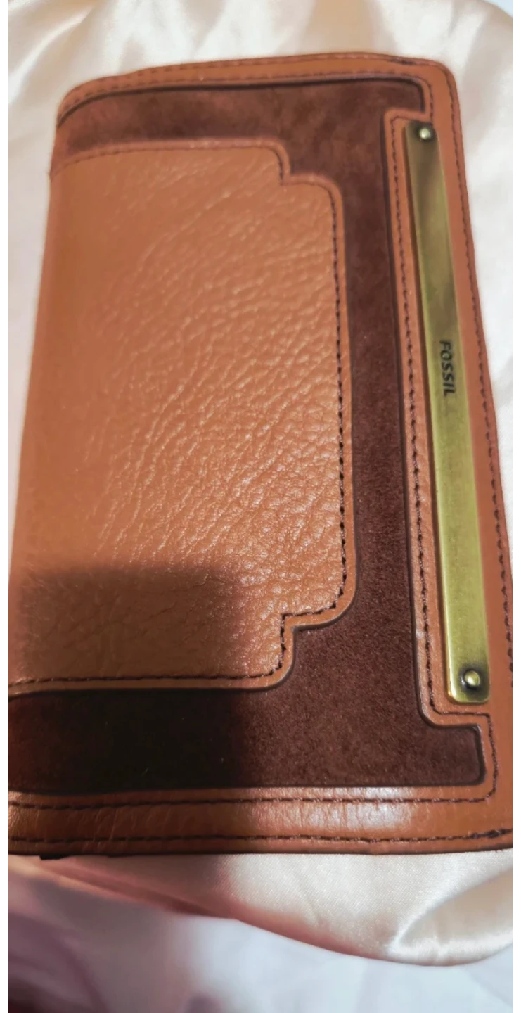 Fossil Leather and Suede Wallet - photo 2