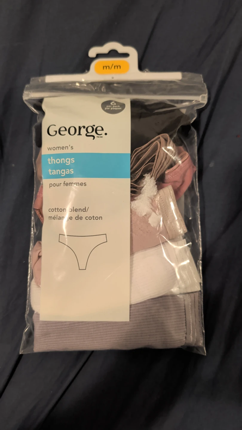 George Women's Thongs 6-Pack