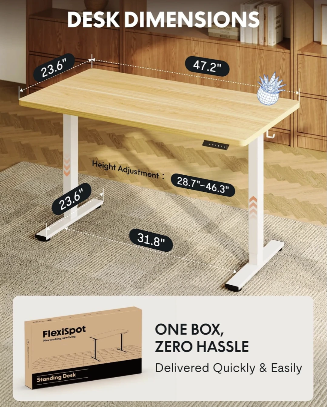 New (in box) - FlexiSpot EN1 (48 inch) Standing Desk - photo 2