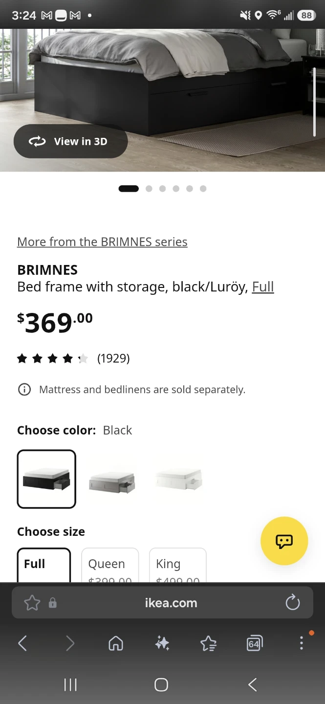 IKEA storage bed frame full size - photo 2