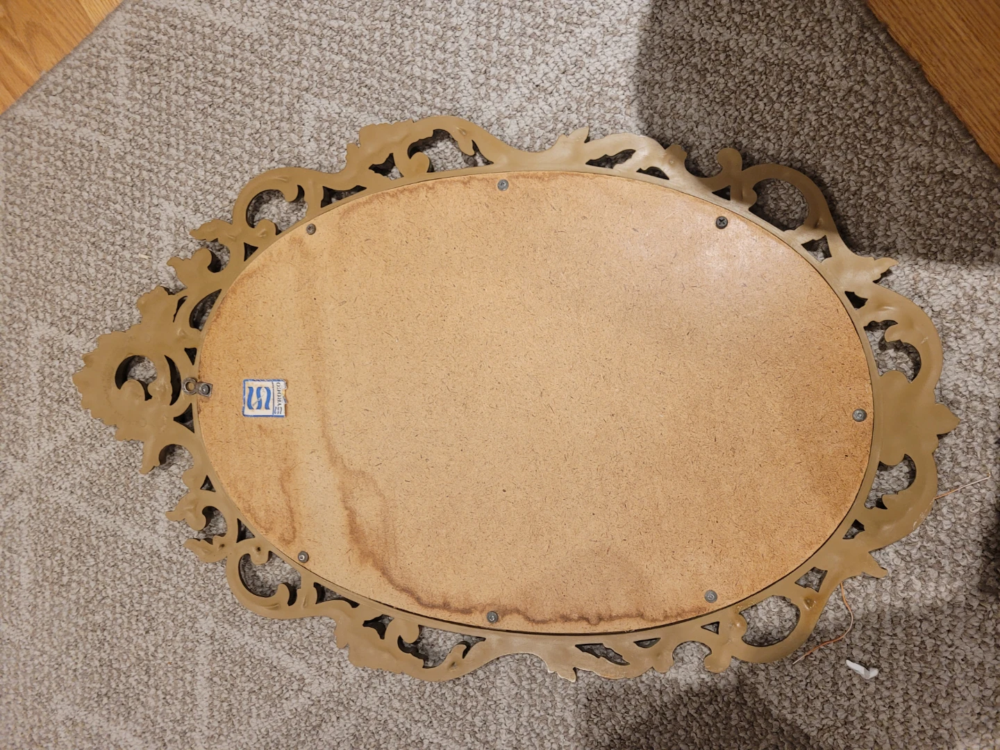 Vintage Syroco Gold Oval Wall Mirror - photo 2
