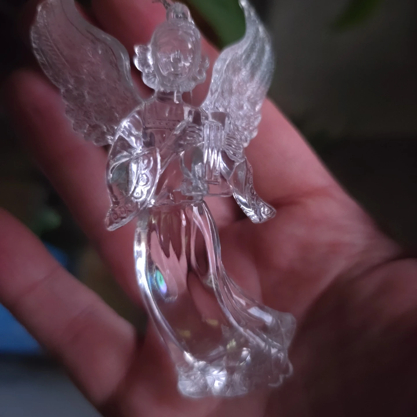 Clear Acrylic Angel Ornament