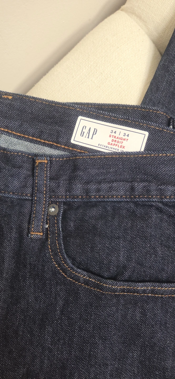 New GAP Gapflex Straight Jeans 34x34 - photo 2