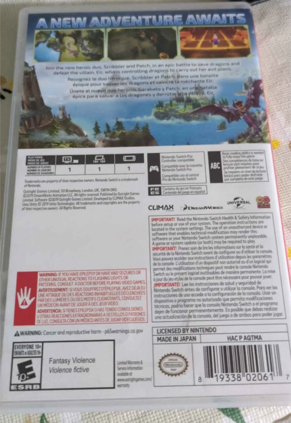 DreamWorks Dragons Dawn of New Riders for Nintendo Switch - photo 2