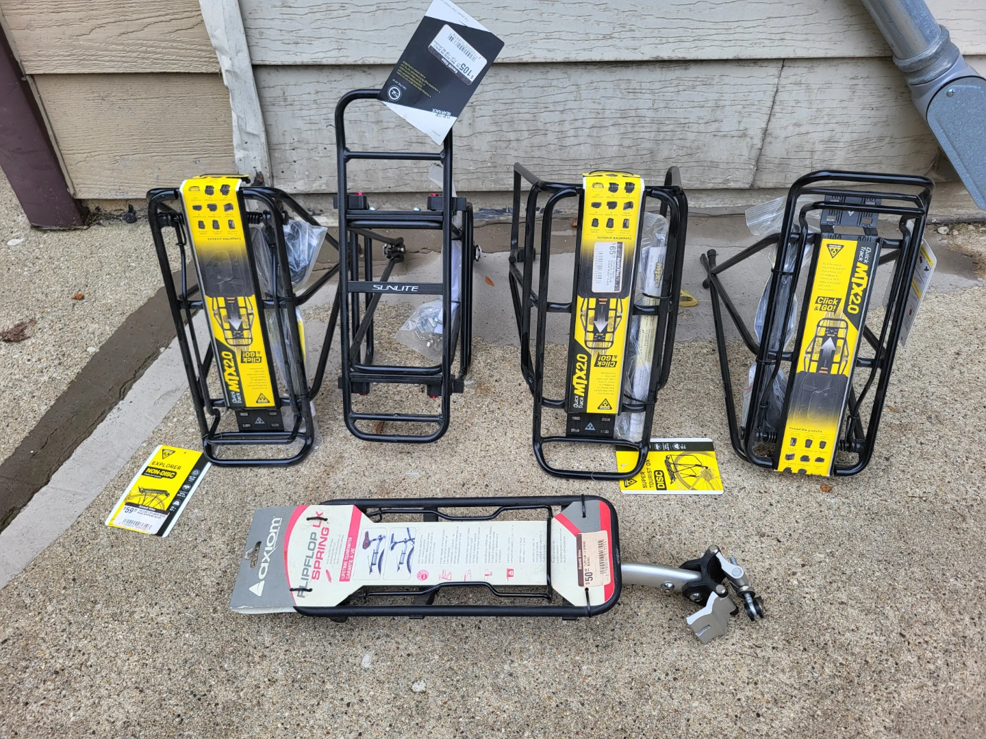 Assorted Bicycle Rear Racks