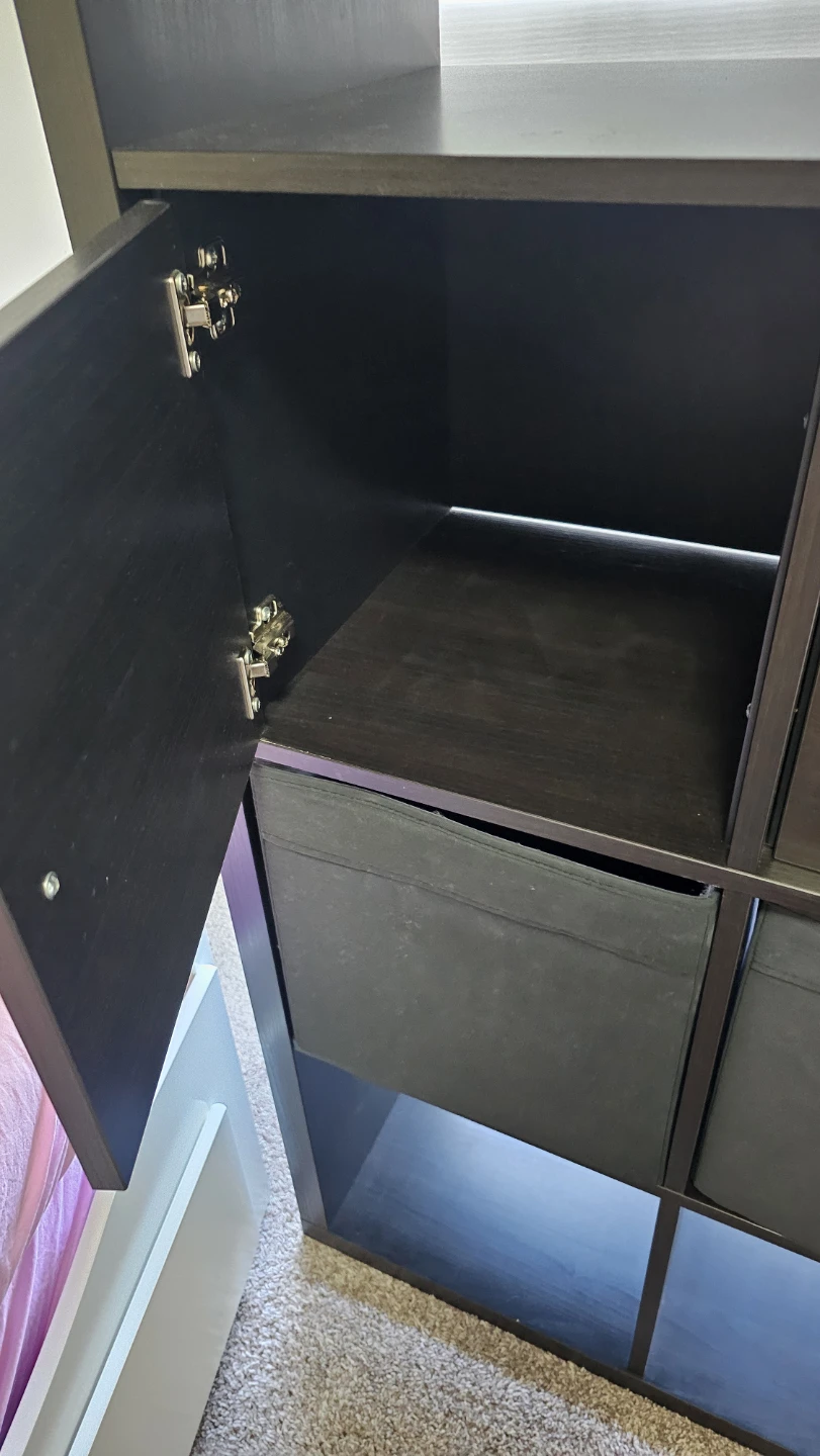 IKEA KALLAX 8-Cube Shelf with 2 Doors & 2 Bins - photo 5