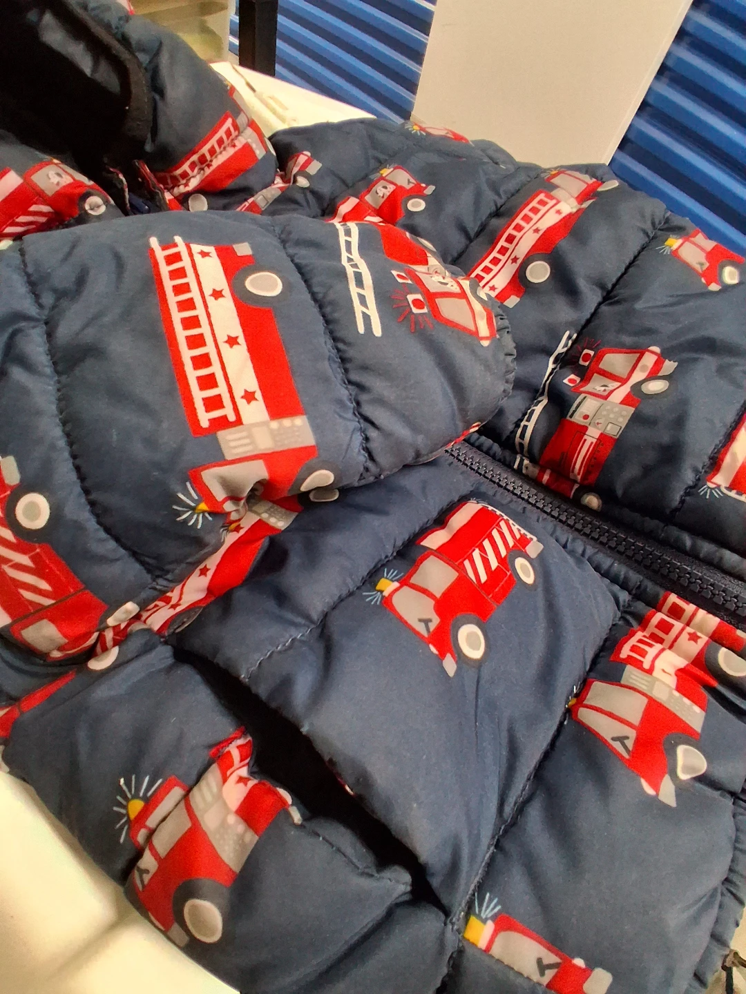 Christmas Fire Truck Puffer Jacket - photo 3