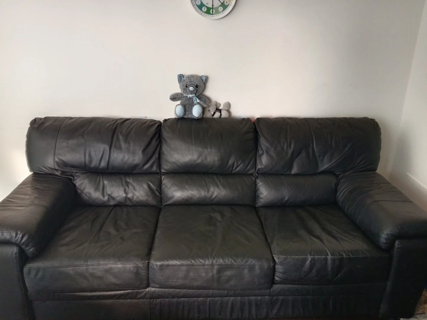 Black Leather Sofa
