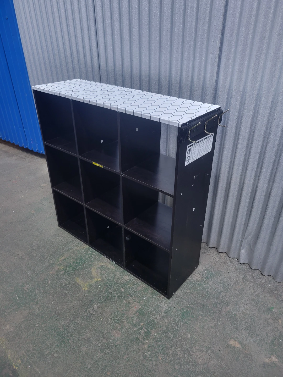 9-Cube Storage Shelf with Hexagon Top - photo 2