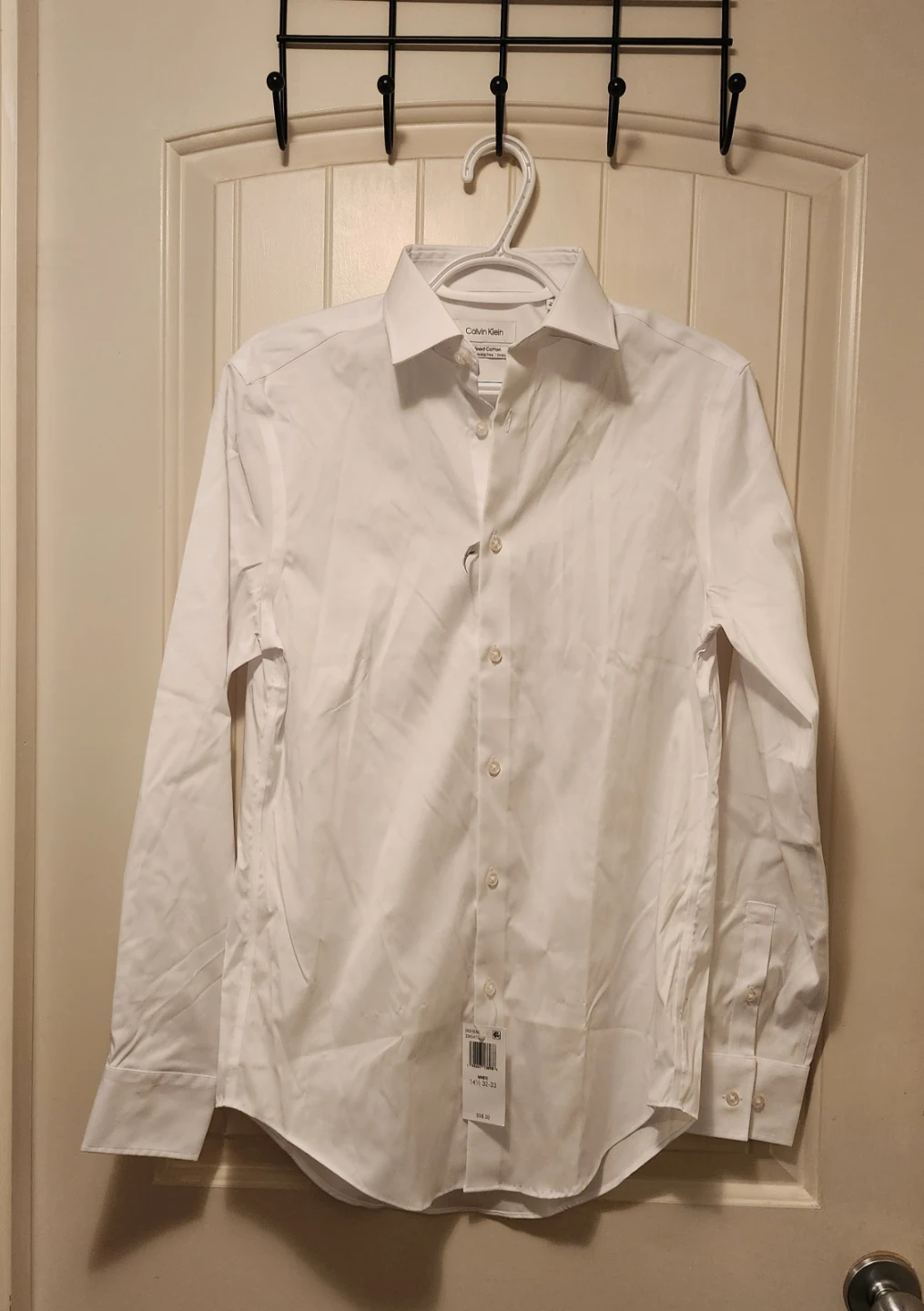 Calvin Klein Slim Fit Dress Shirt White 14.5