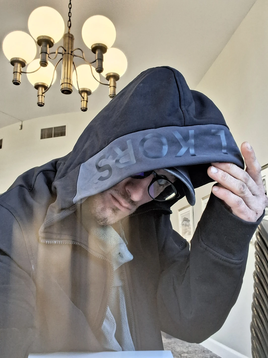 Michael Kors Mens Black Hooded Jacket - photo 3
