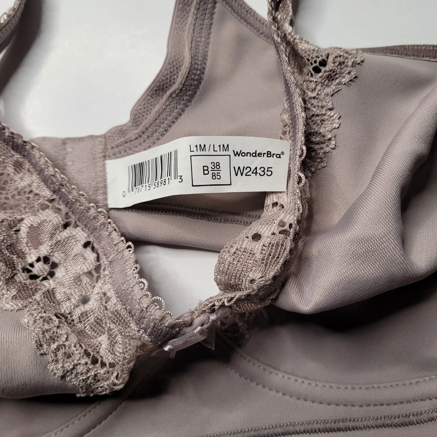 WonderBra Beige Lace Bra Size 38B - photo 5