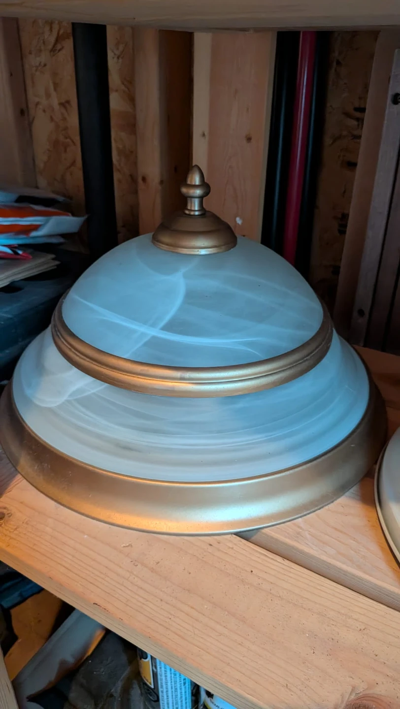 Two-Tiered Flush Mount Ceiling Light