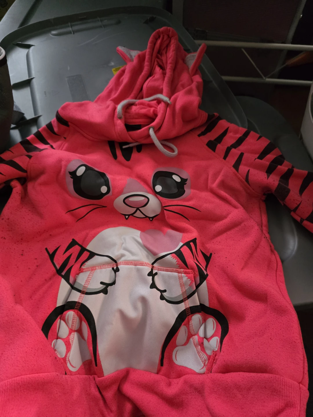 Halloween Pink Tiger Costume Hoodie