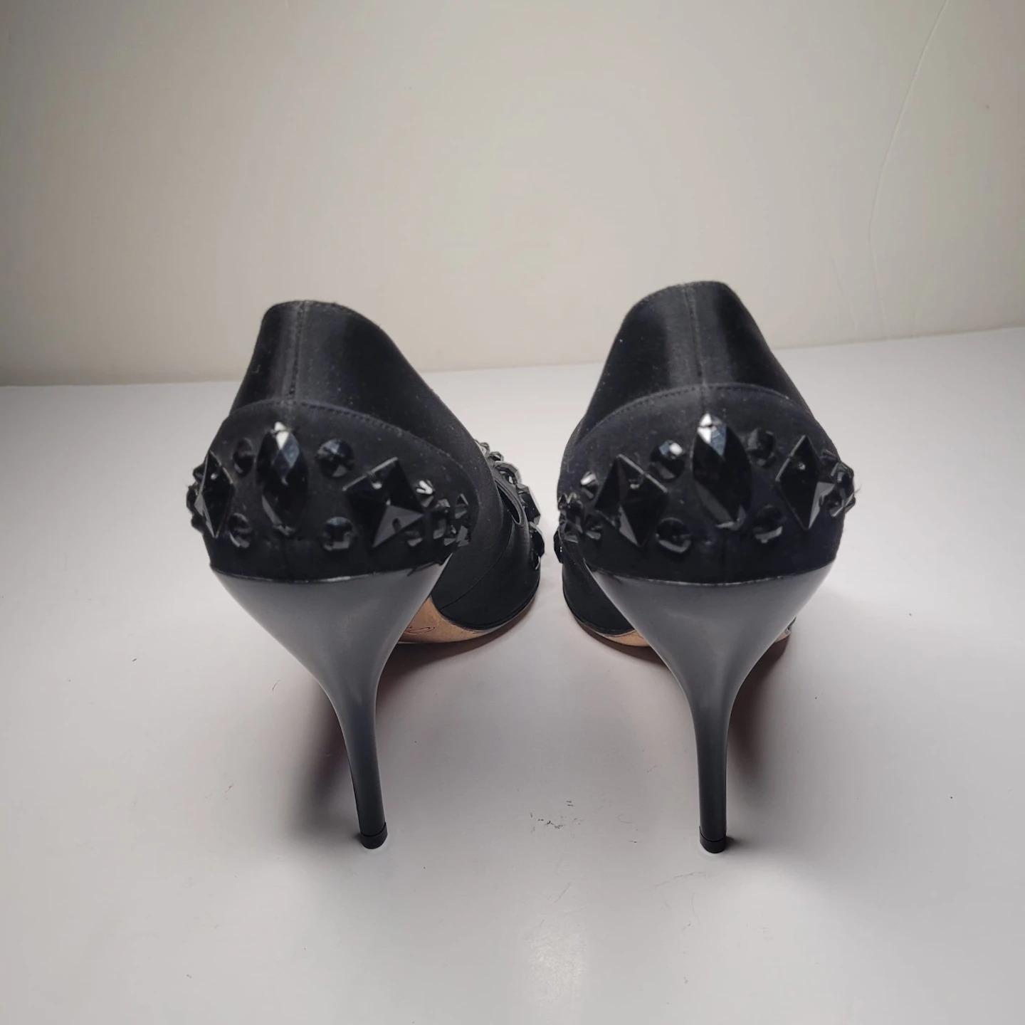 Oscar de la Renta black embellished heels, size 40 - photo 4