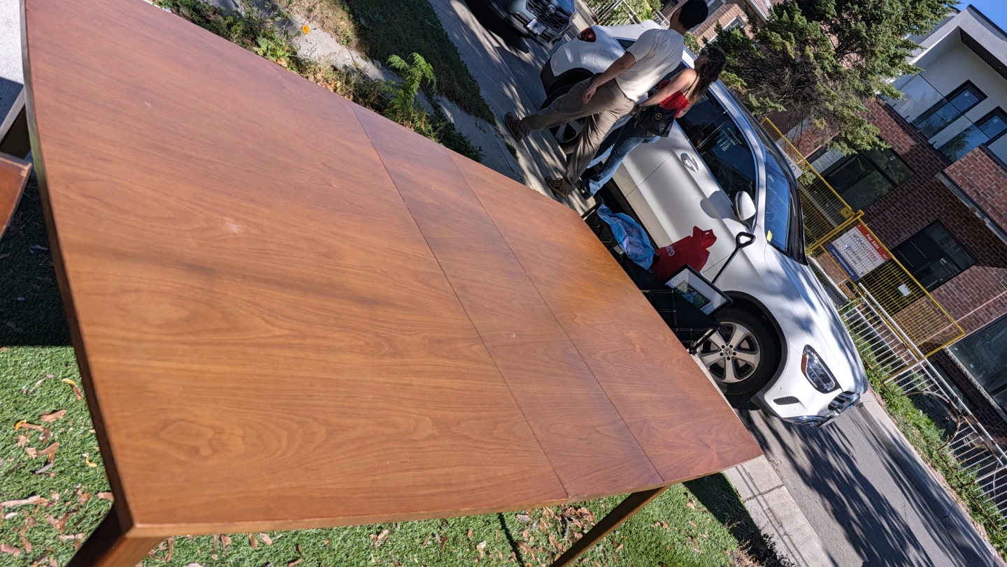 Mid-Century Modern Dining Set with 4 Chairs - photo 3