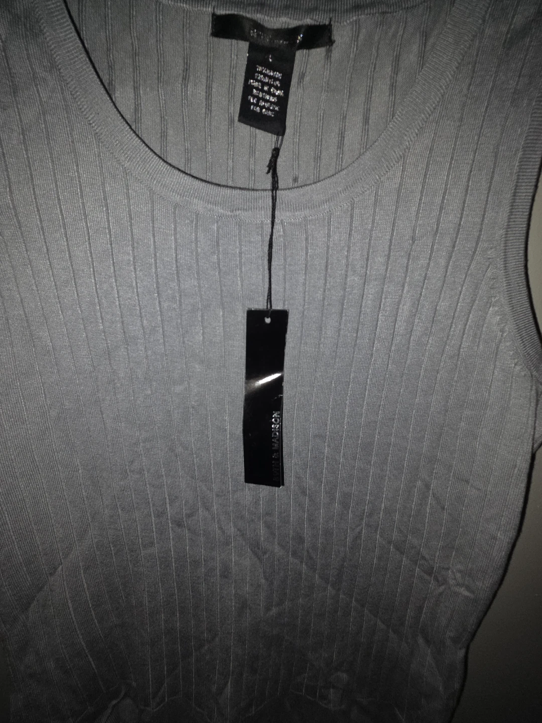 Levin & Madison Ribbed Tank Top, Size Large - photo 3