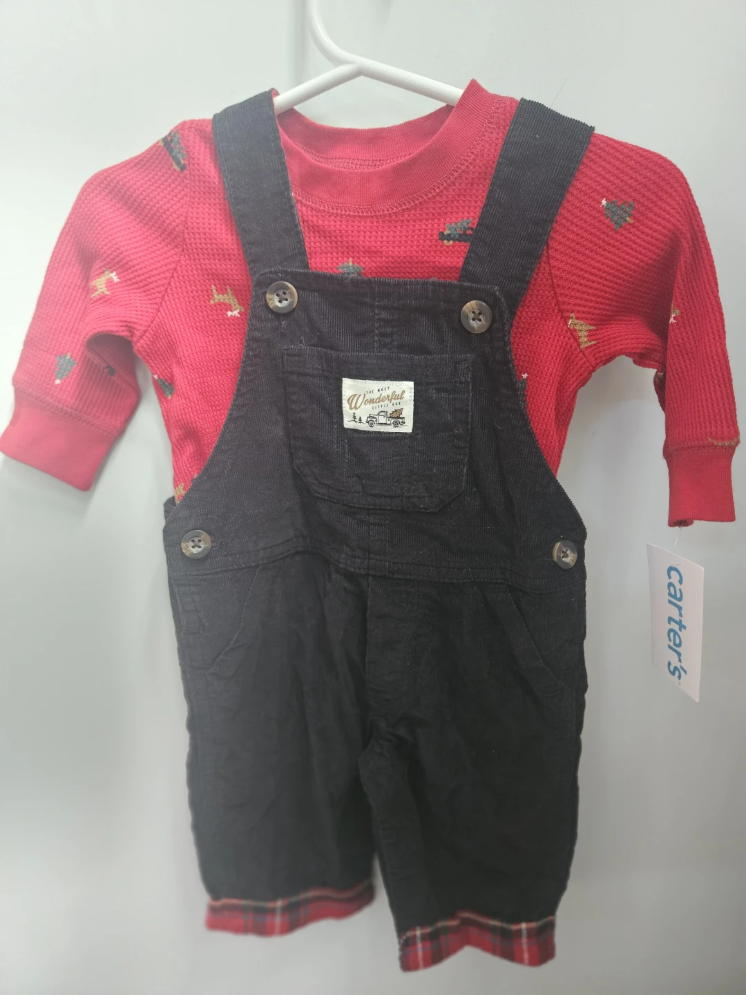Carter's Baby Boy Overall and Thermal Top Set - photo 3