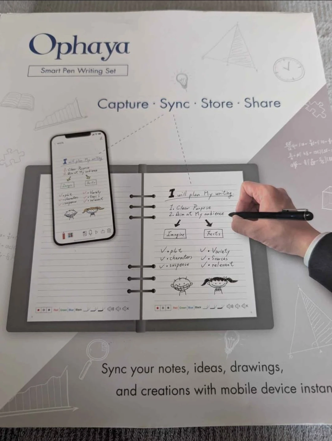 Ophaya Smart Pen Writing Set - 3 IN 1