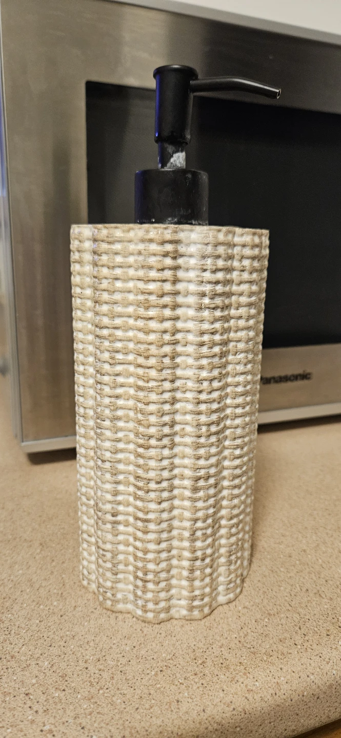 Textured Woven-Look Soap Dispenser