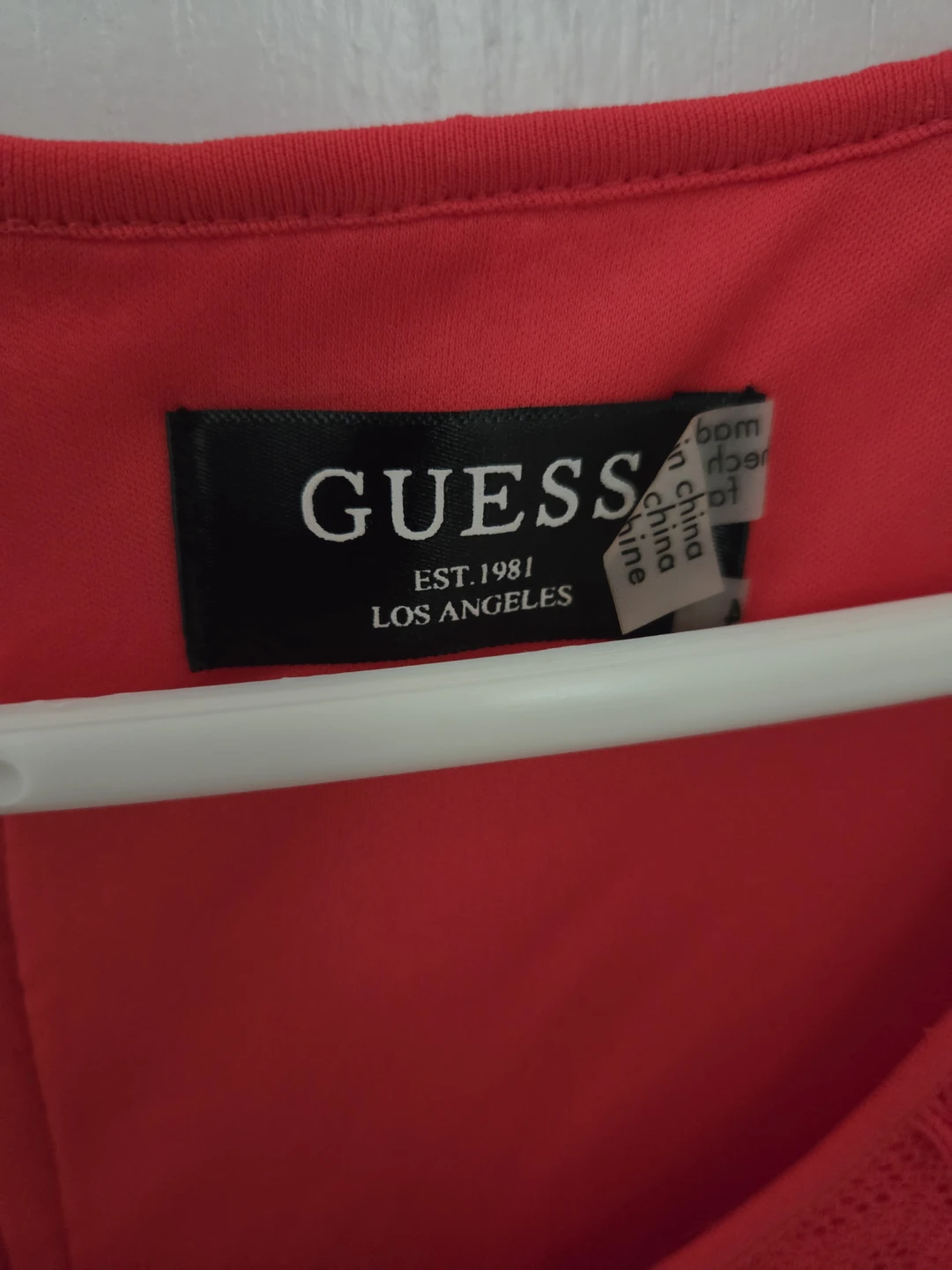 Guess Sleeveless Fringe Lace Sheath Dress Red Size 4 - photo 3