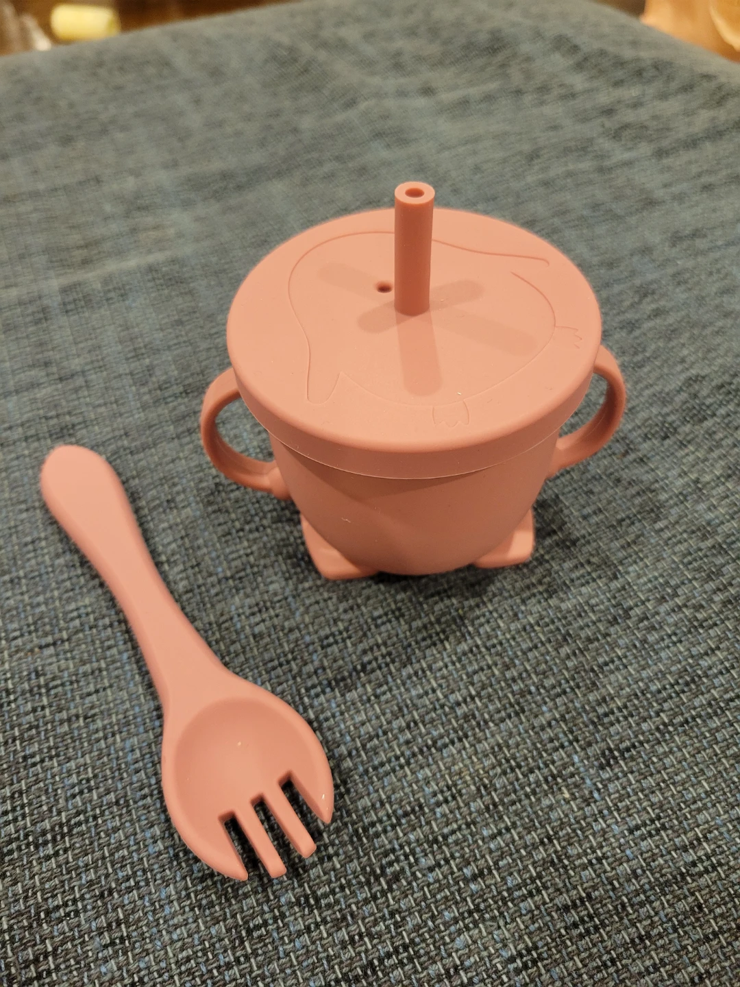 Silicone Toddler Training Cup & Spork