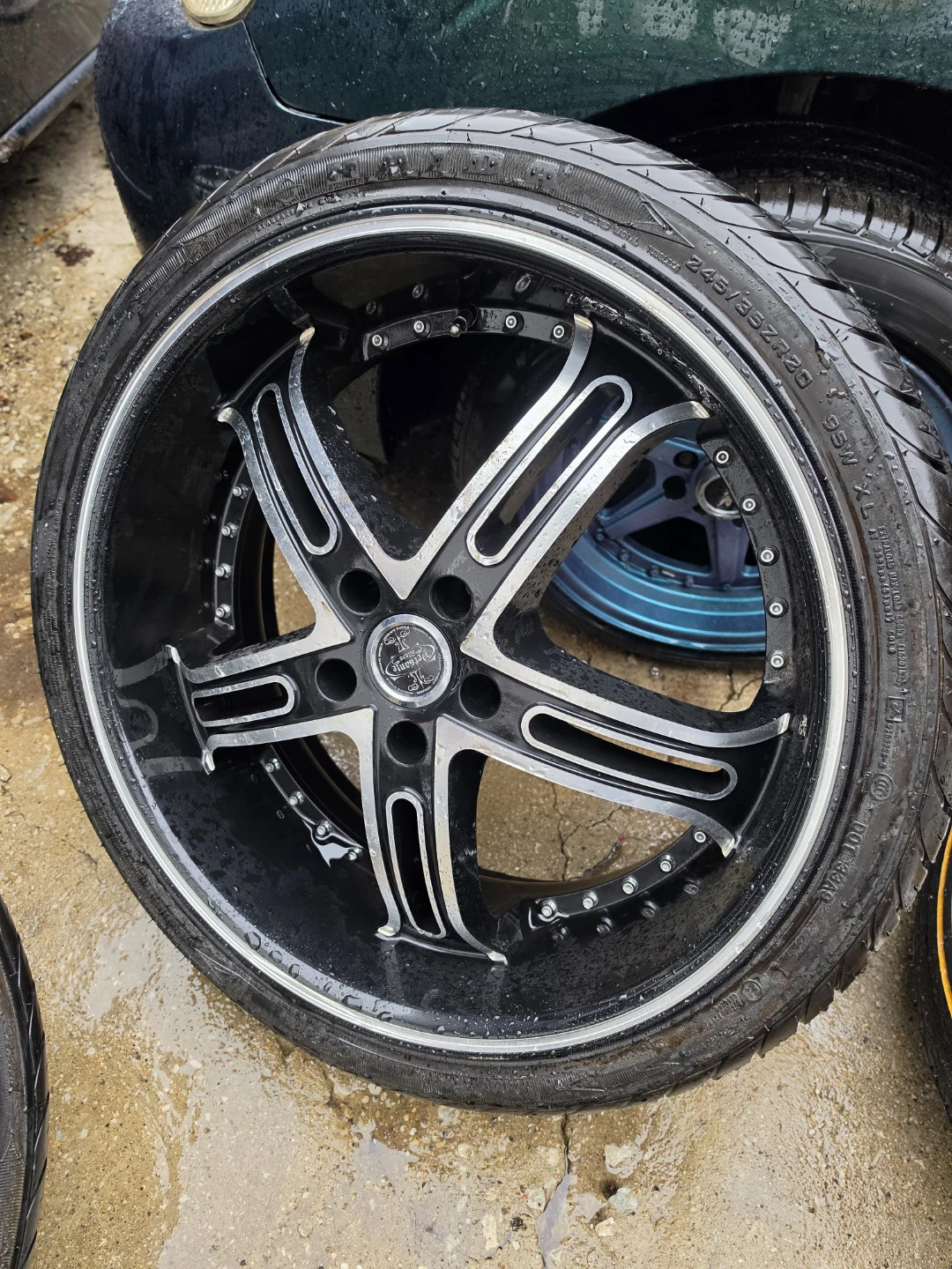 5 - 20 inch Versante rims wheels 5x112 w new tires - photo 3
