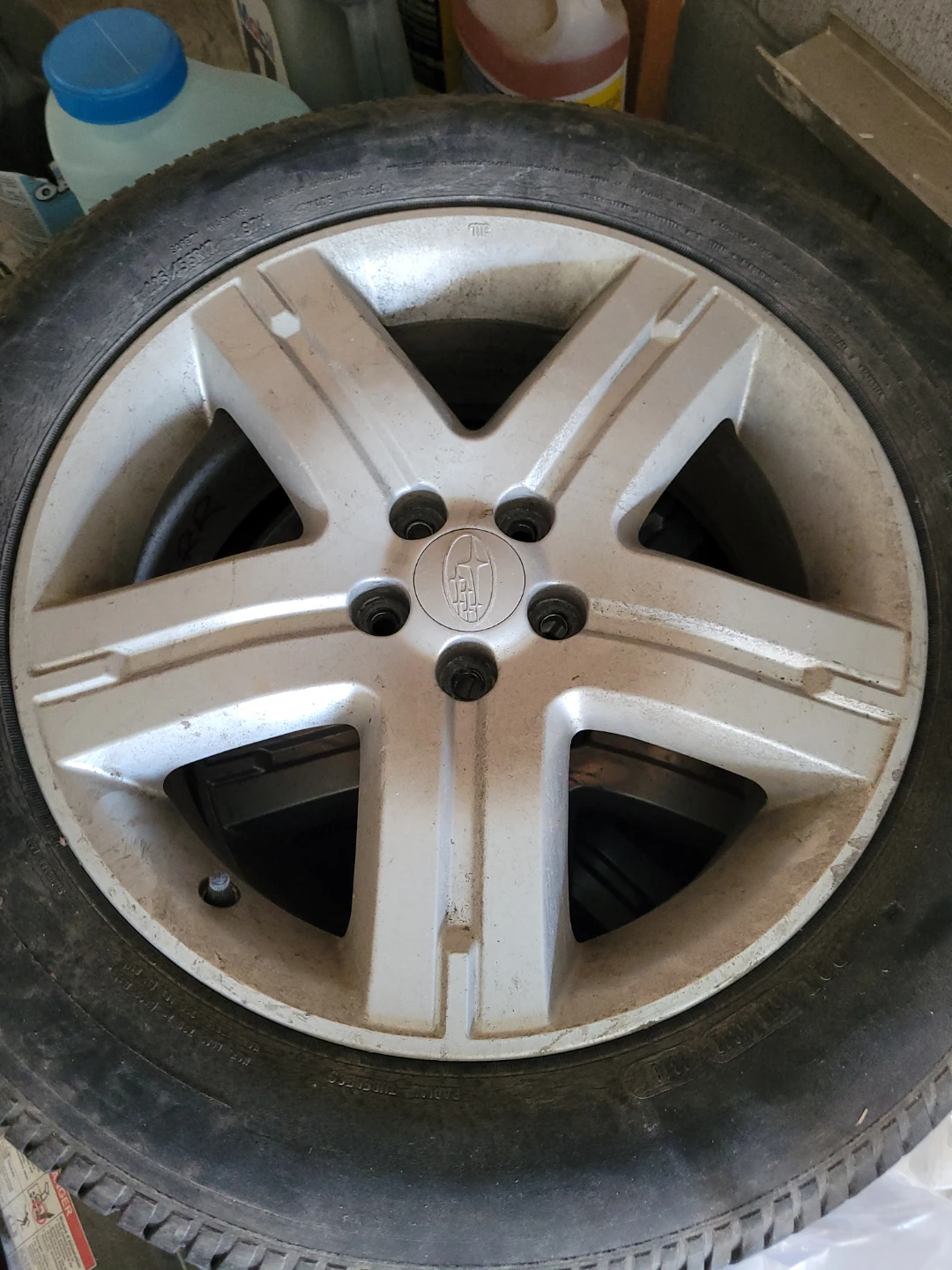 Subaru OEM Alloy Wheels with Tires