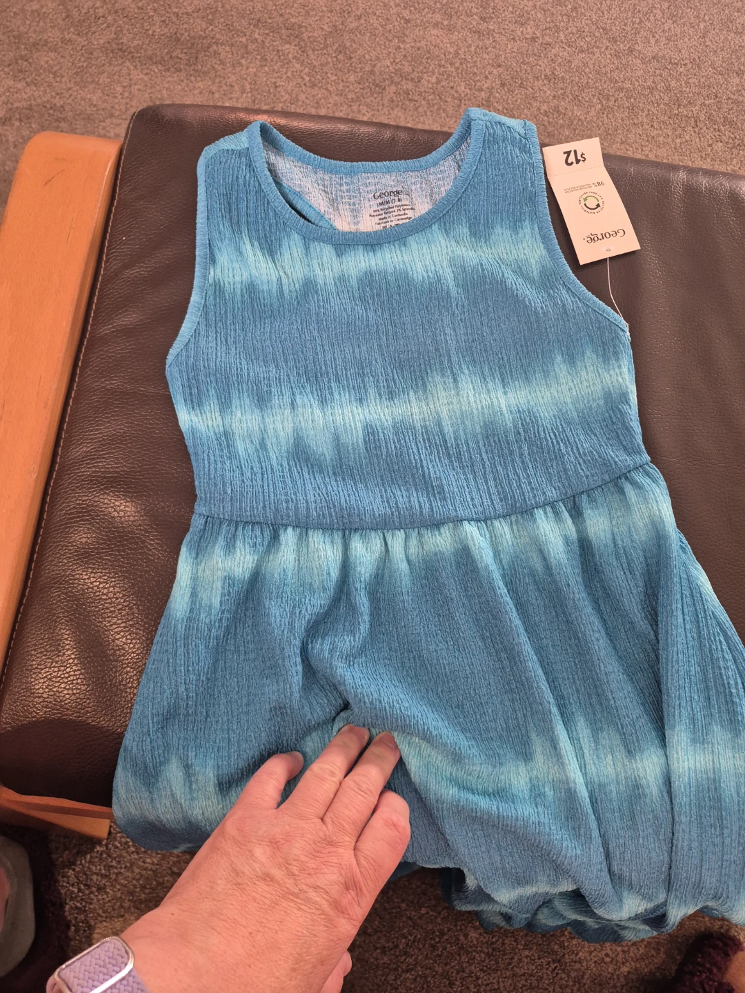 George Tie-Dye Girls Tank Dress Size M (7-8) - photo 4