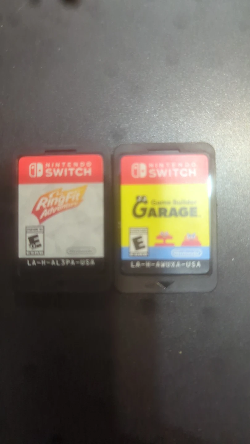 Nintendo Switch Ring Fit Adventure and Game Builder Garage