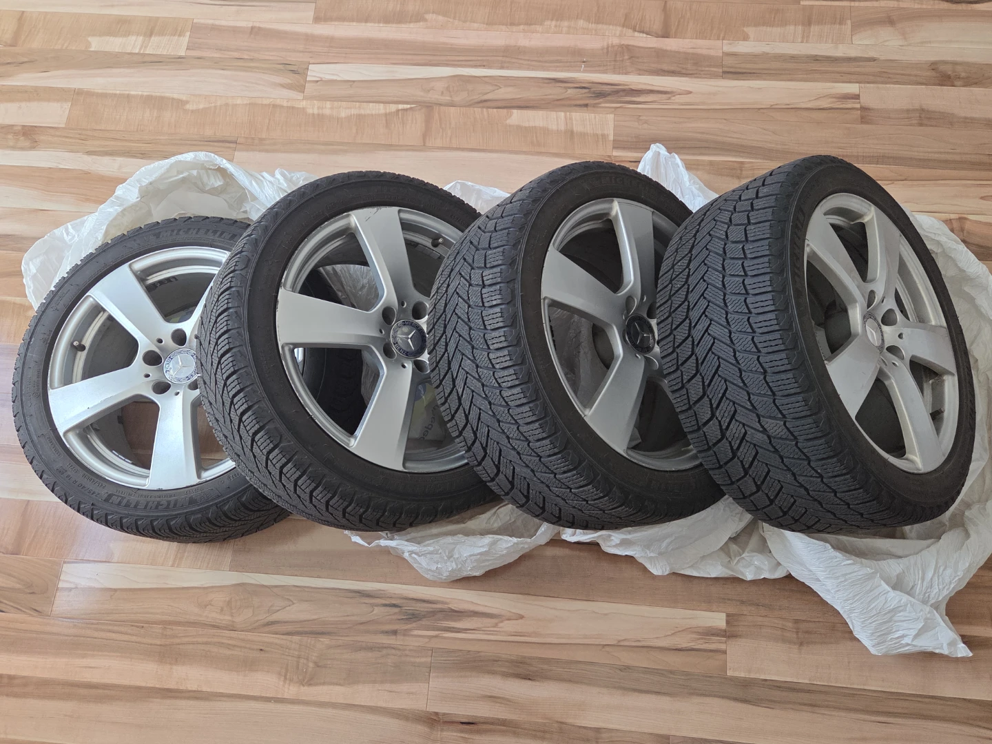 Mercedes winter tires and rims 245/40R18