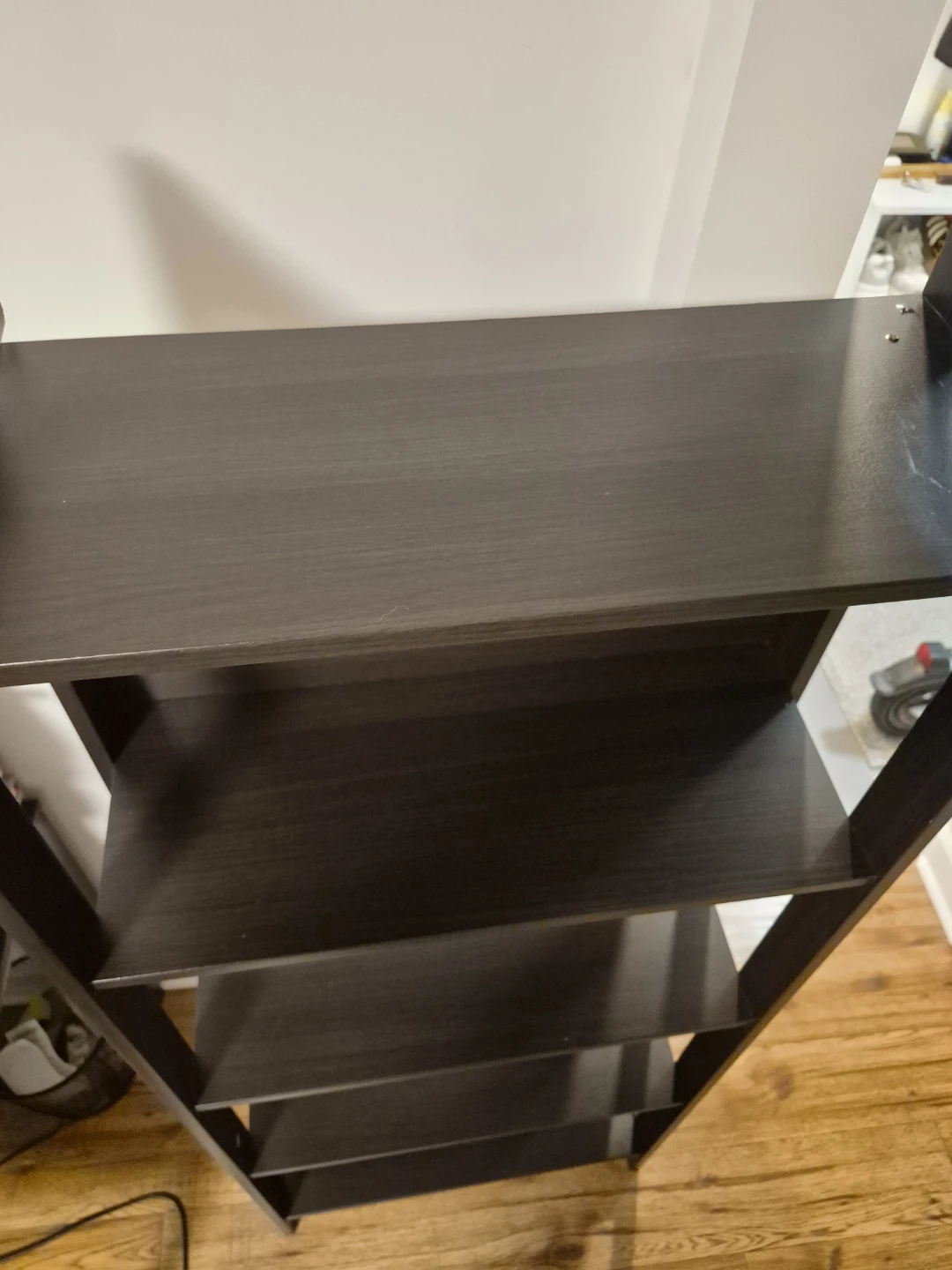 Dark Brown 4-Shelf Bookshelf / Shelving Unit - photo 2
