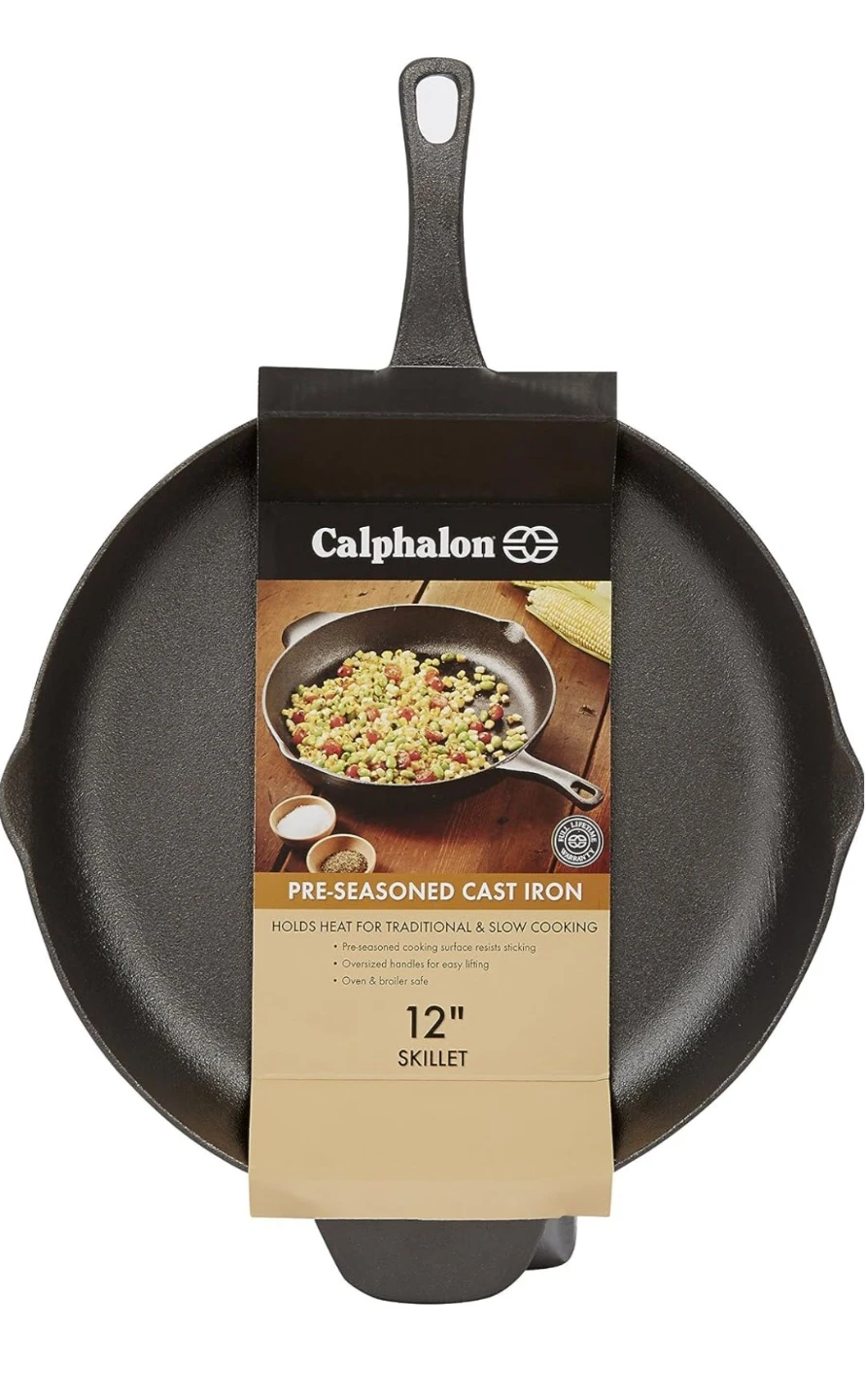 Calphalon 12" Pre-Seasoned Cast Iron Skillet
