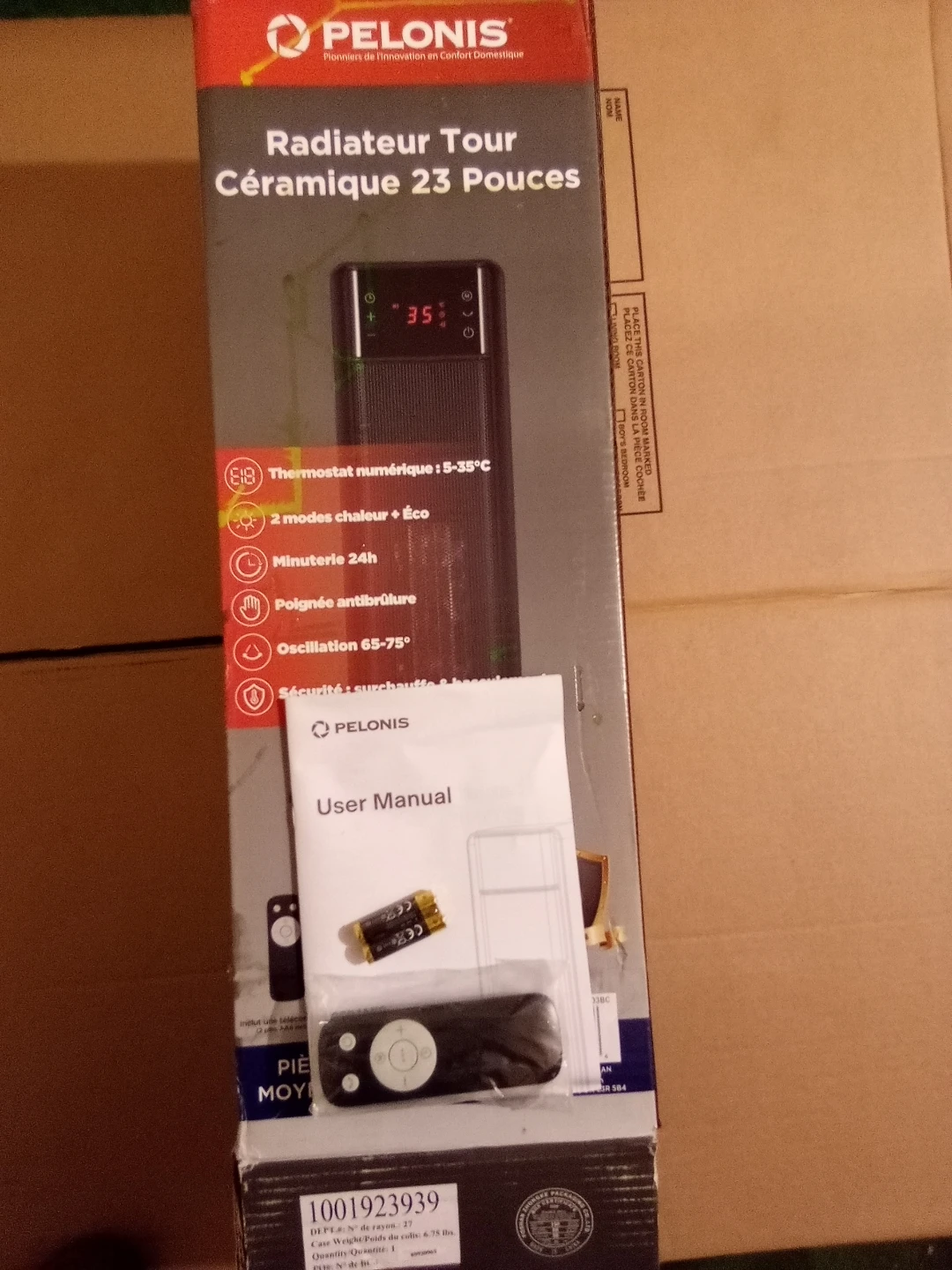 Pelonis 23-inch Ceramic Tower Heater - photo 2