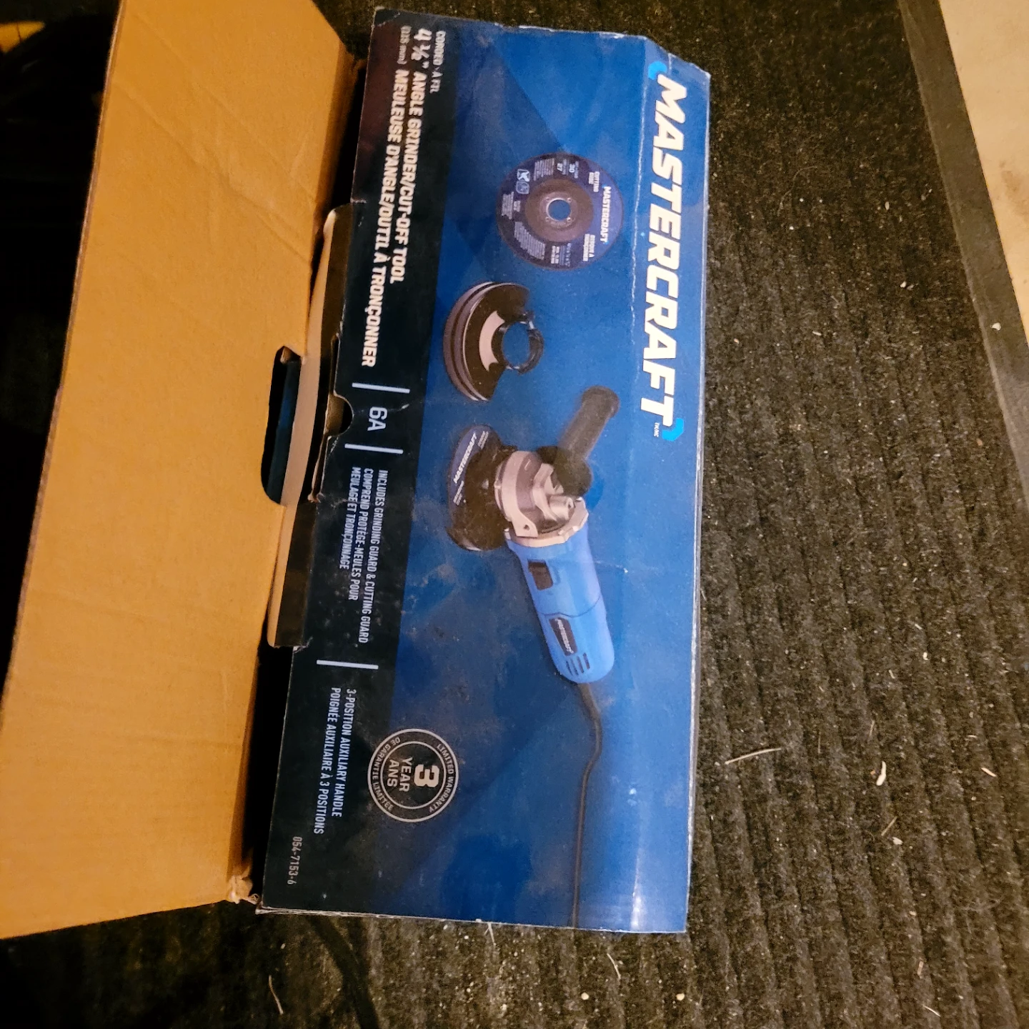 Mastercraft 4 1/2 inch Angle Grinder