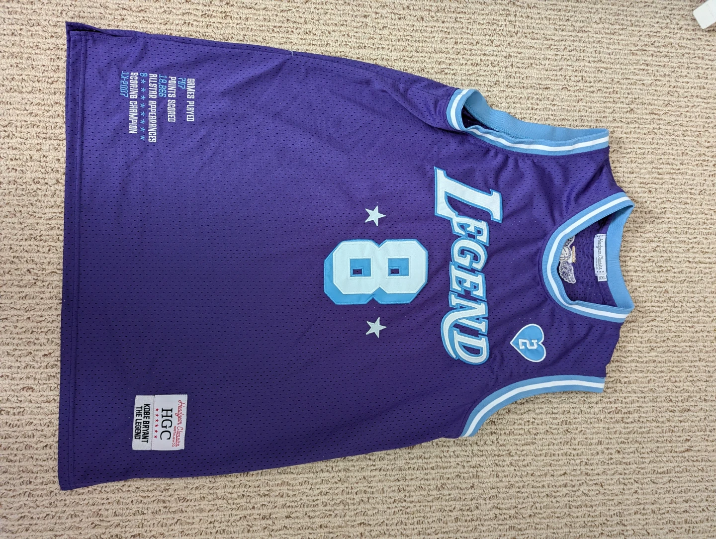 Headgear Classics Kobe Bryant Jersey