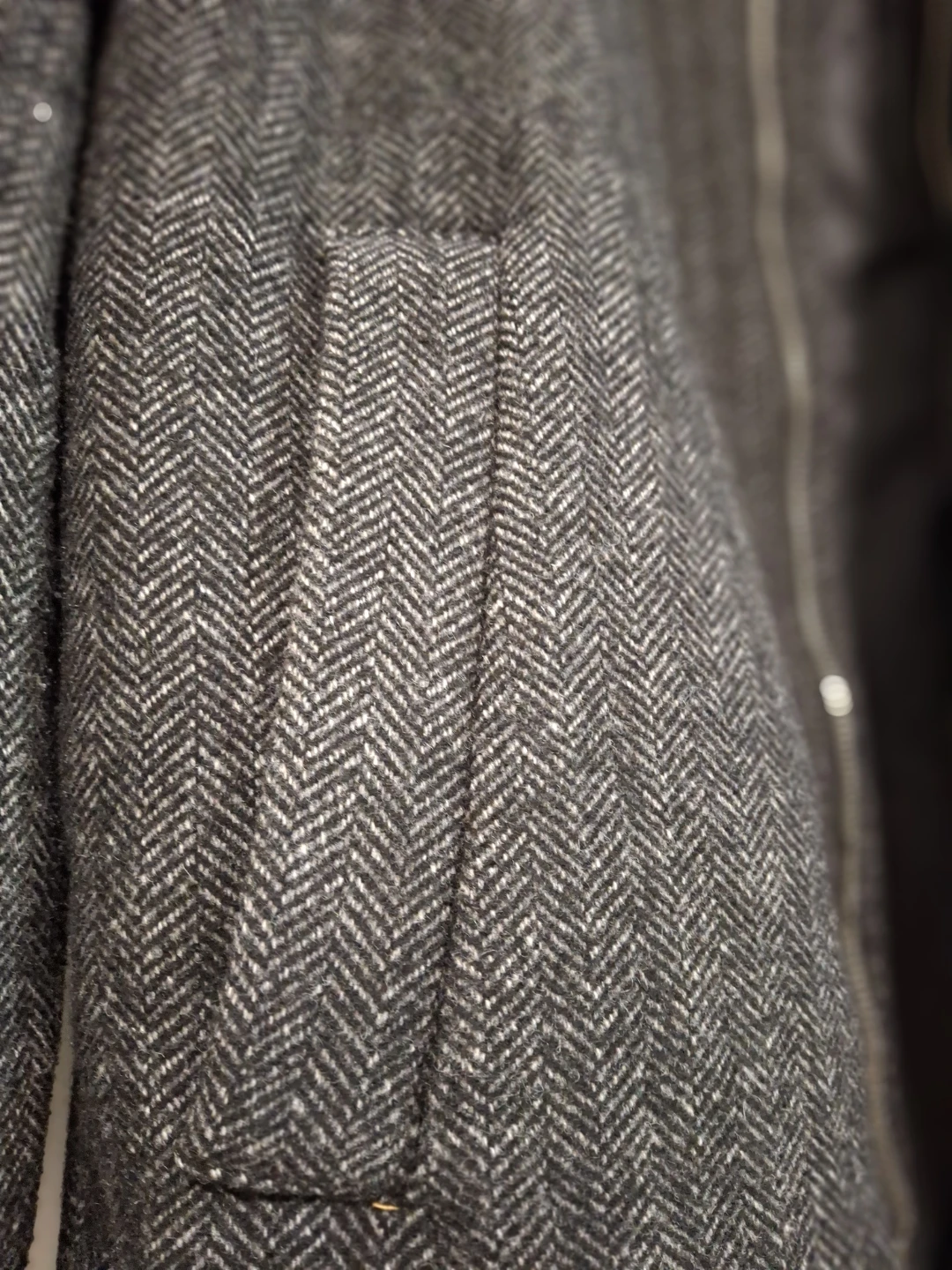 H&M Men's Herringbone Jacket Size 40R - photo 5