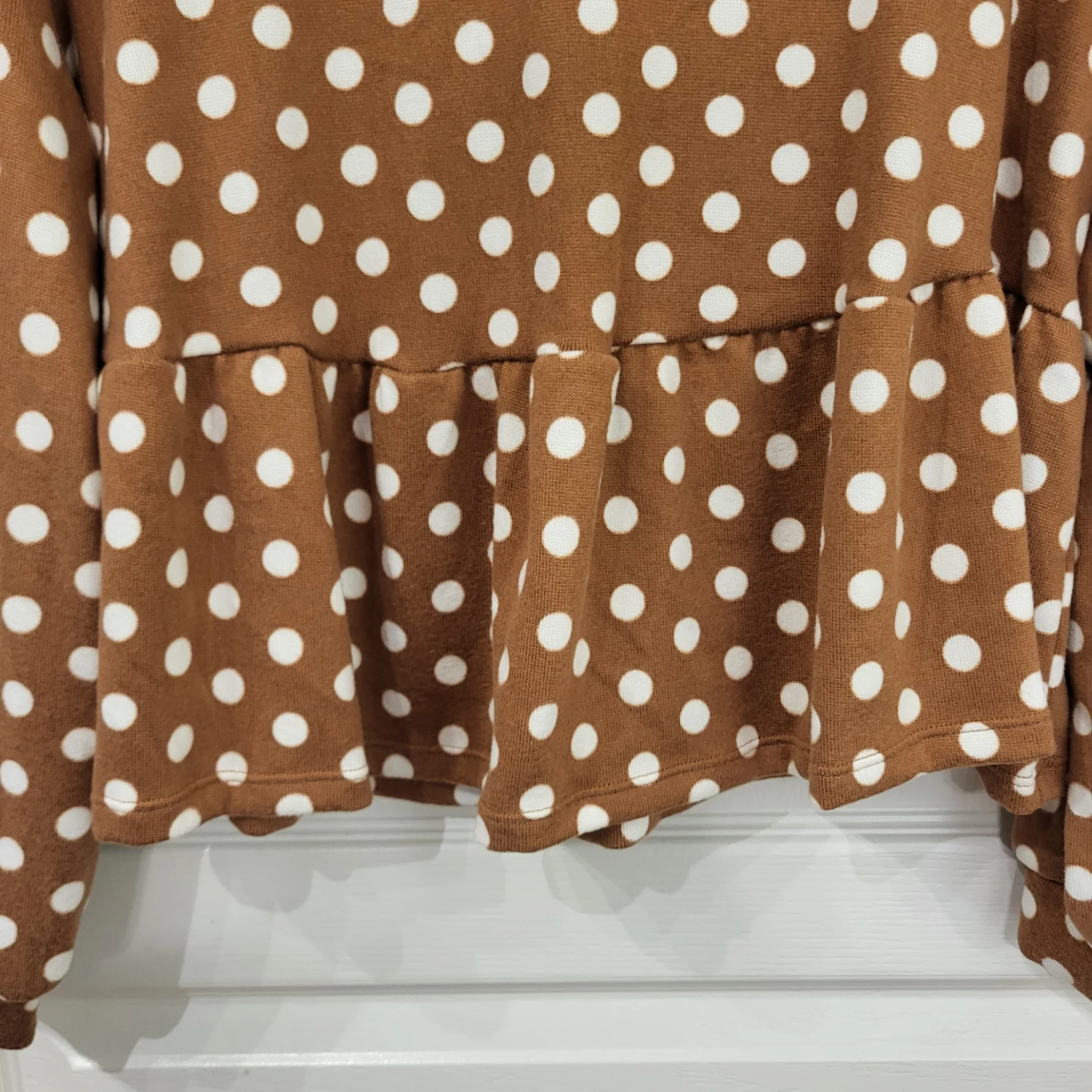 Joe Fresh x Jillian Polka Dot Peplum Top - photo 2