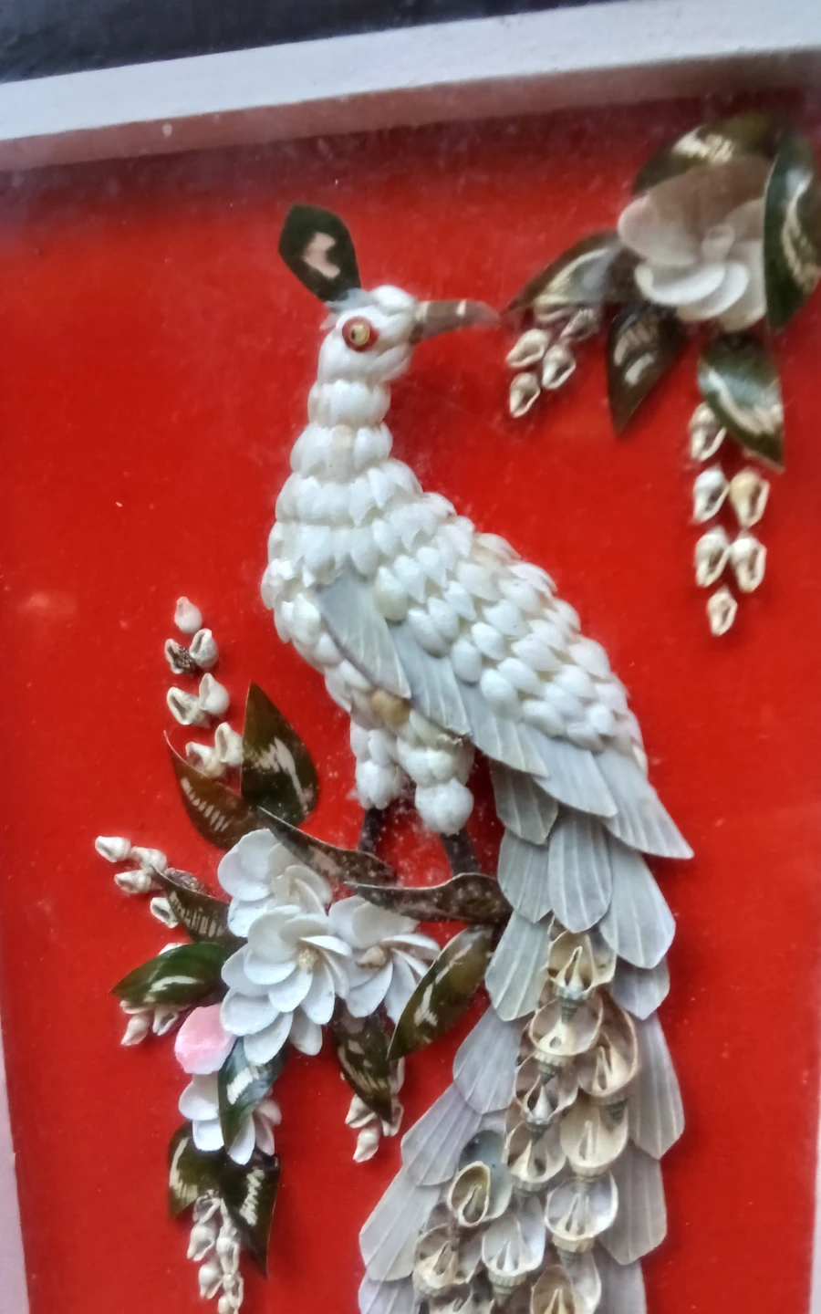 Piar Vintage MCM 3D Seashell Peacock Shadow Box Wall - photo 5