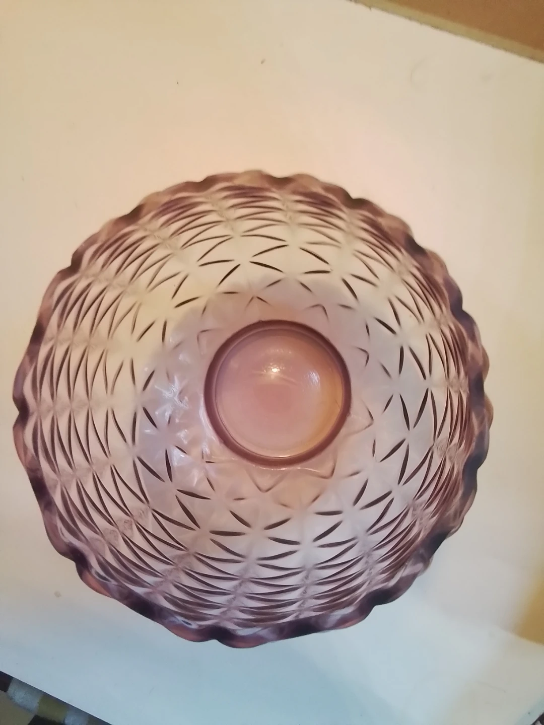 Rare Large 8" Vintage DPS Polatis Purple Glass Pineapple - photo 2