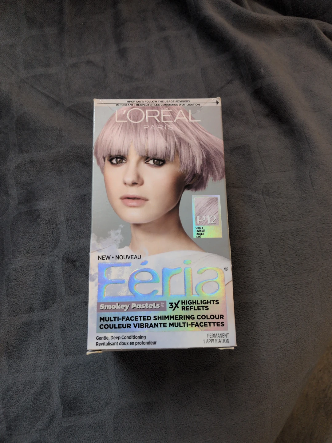 L'Oreal Féria P12 Smokey Lavender Hair Colour