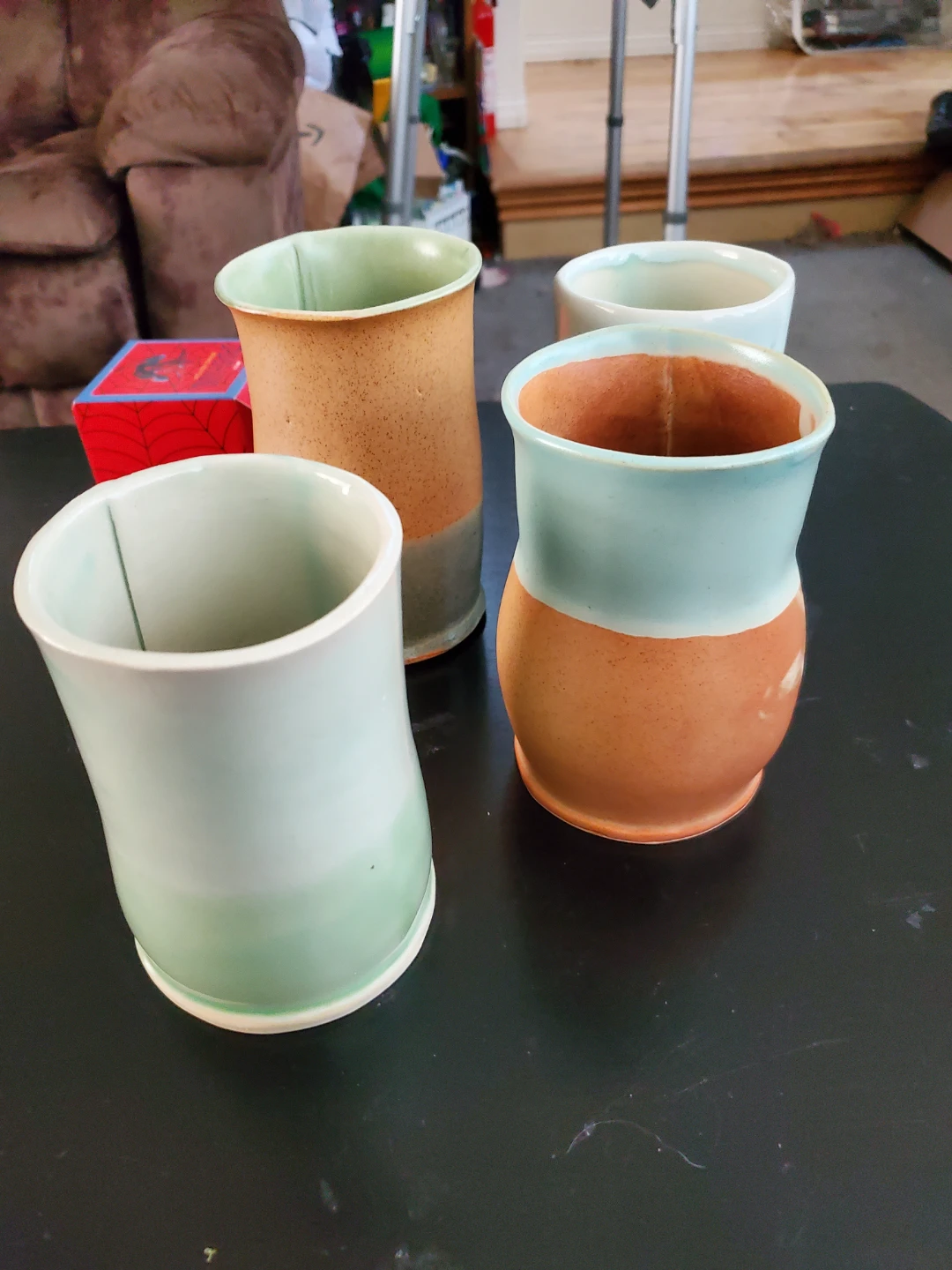 Set of 4 Handcrafted Ceramic Cups