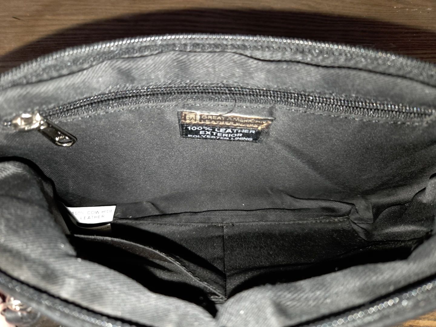 Vintage Great American Leatherworks Black Crossbody Bag - photo 2