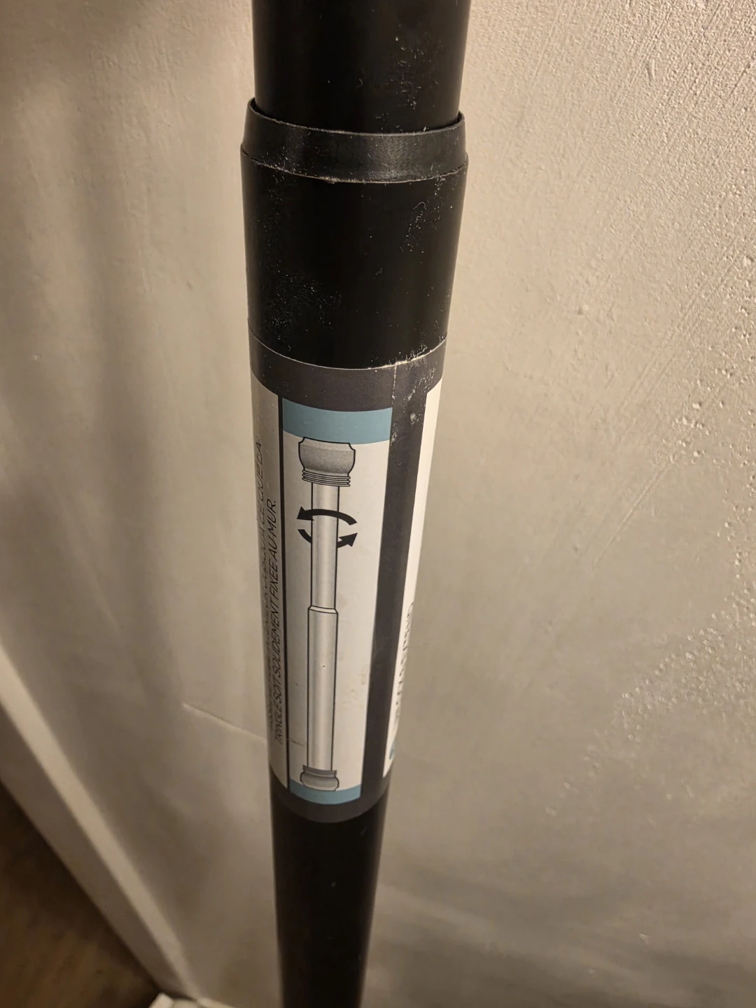 Black Tension Shower Curtain Rod - photo 2