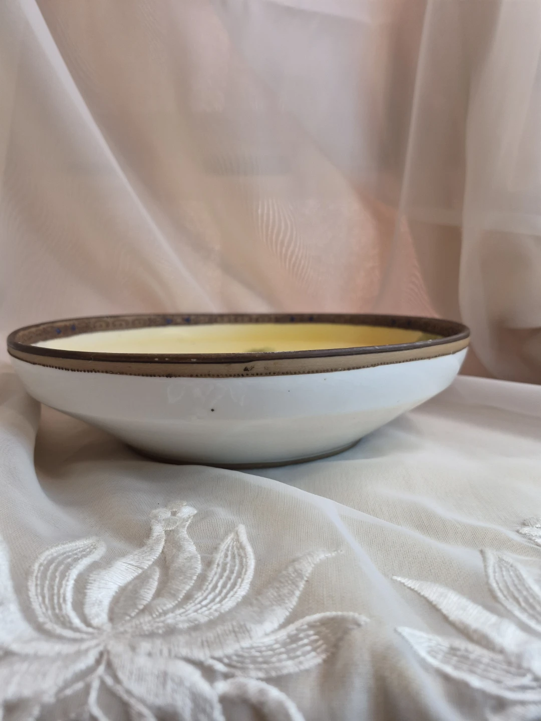 Beautiful Hand Painted Large Nippon Porcelain Bowl - photo 3