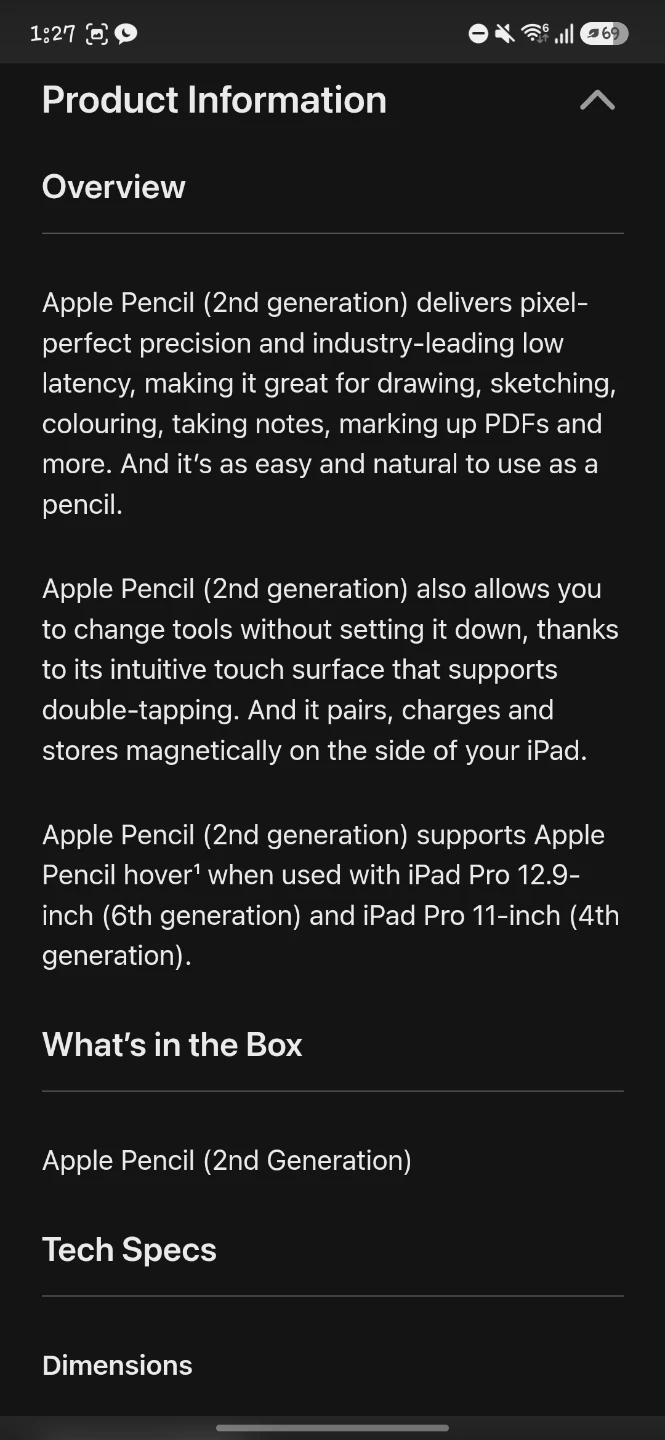 Apple Pencil 2nd Generation - photo 4