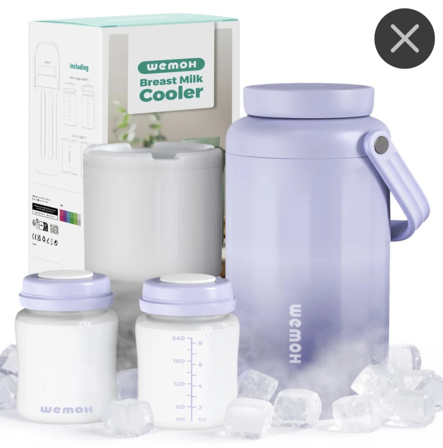 Wemoh Breast Milk Cooler Purple