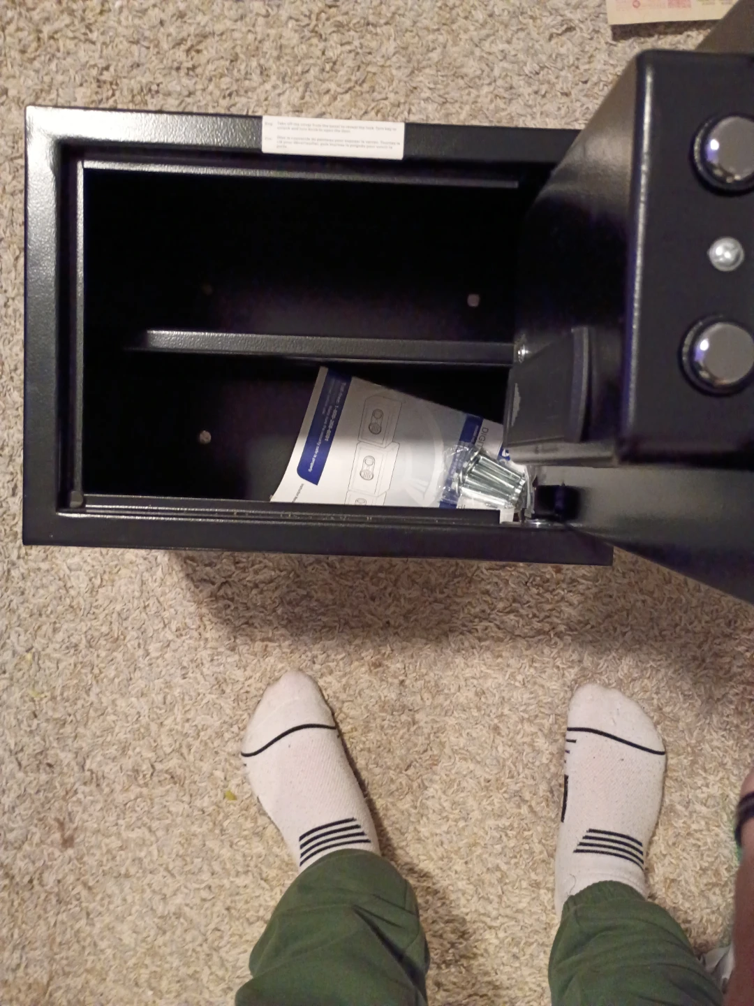 Safe w bolts , manual and a key - photo 2