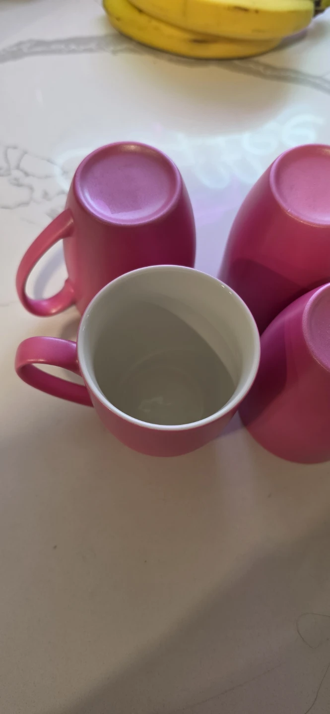Set 4 NEW Hot Pink shimmer mugs never used - photo 4